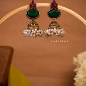 Green Jhumka