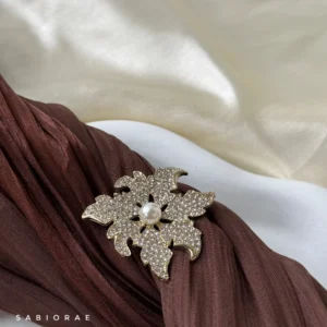 Crystal Starflower Brooch