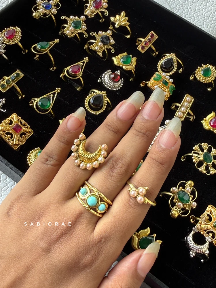 Turquoise Trio Band Ring