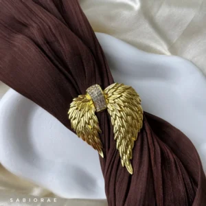 Golden Angel Wings Brooch
