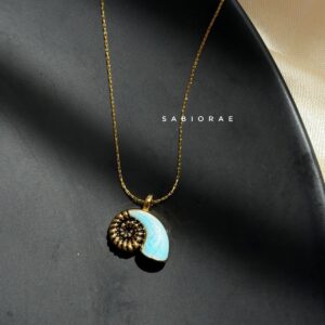 Aqua Shell Necklace