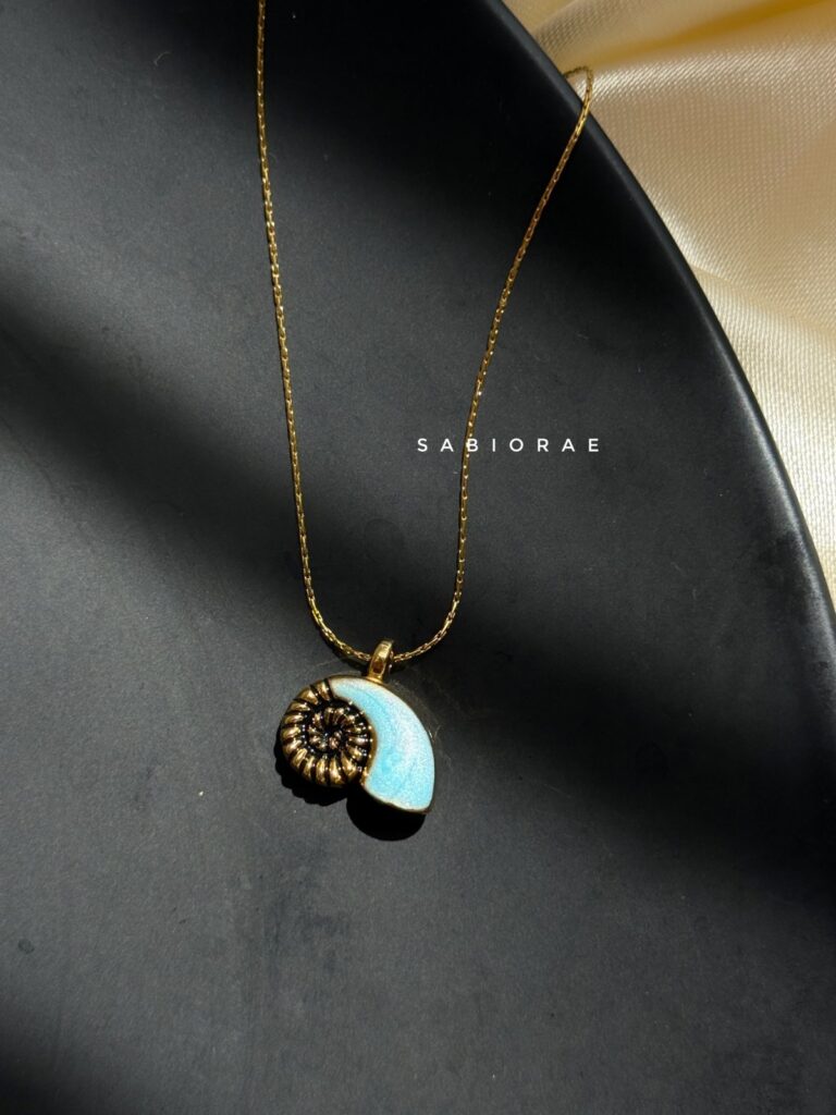 Aqua Shell Necklace