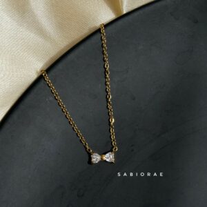 Crystal Ribbon Necklace