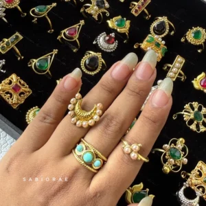 Triple Pearl Knot Ring