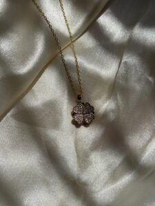 Golden Herringbone Chain Necklace