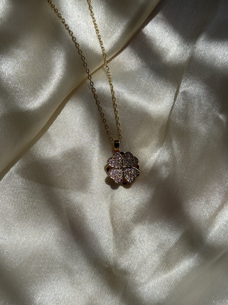 Golden Herringbone Chain Necklace