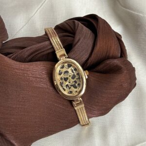 Old Money Vintage Watch Leopard Dial SSW01