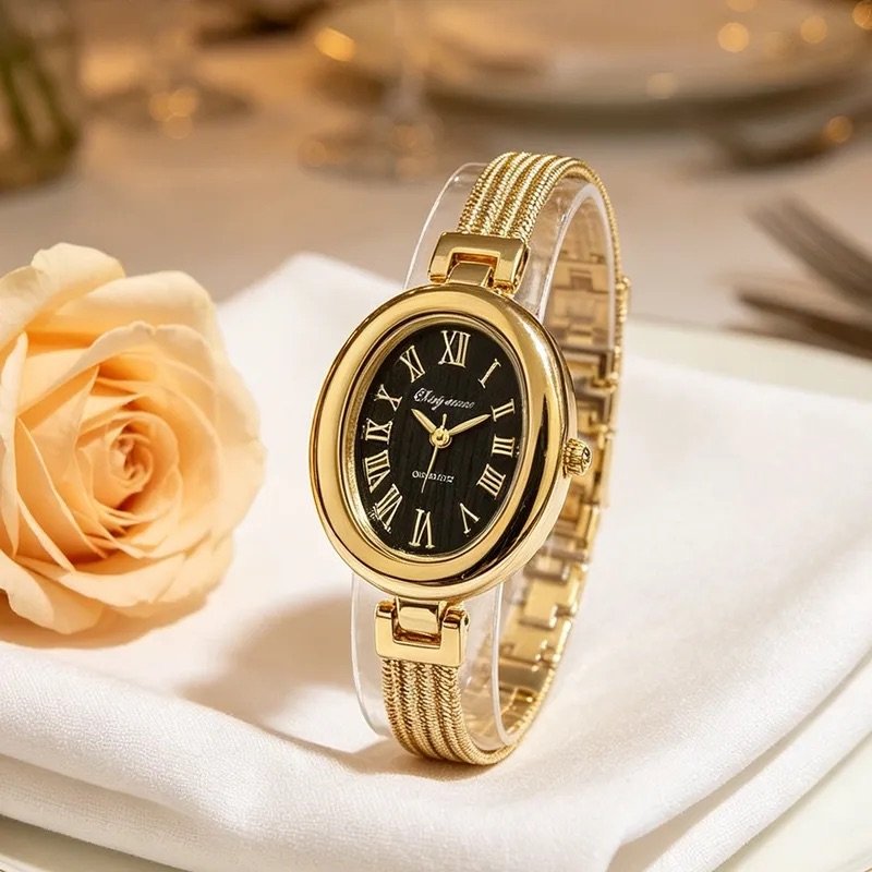 Old Money Watch Black Dial SSW10