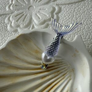 Mermaid Tail Clip — Periwinkle