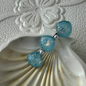 Sea Shell Trio Clip — Turquoise