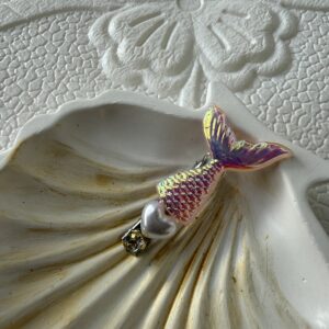 Mermaid Tail Clip — Iridescent Pink