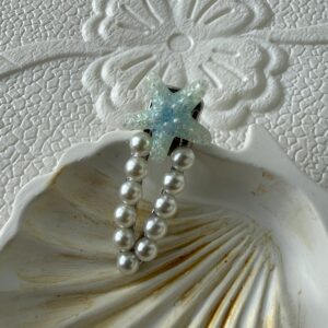 Starfish Pearl Fringe Clip