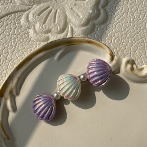 Sea Shell Trio Clip — Iridescent