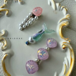 Sea Treasures Hair Clip Set — No. 4
