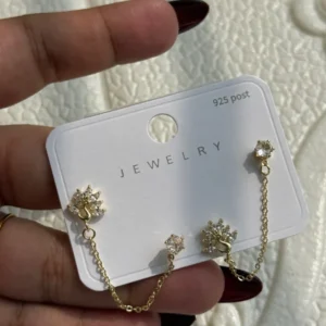 Gold-Tone Chain Earrings