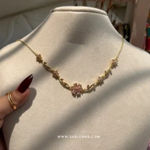 Cherry Blossom Necklace (Gold)
