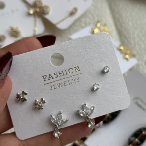 Flower Gem Studs