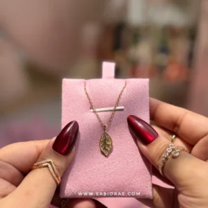 Sparking Gold Leaf Pendant